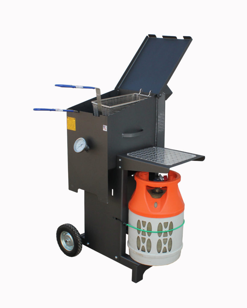 Cajun Fryer-6 Gallon 2 Basket Fryer – With Stand